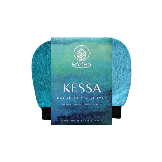 Kessa Exfoliating Gloves - Blue Green