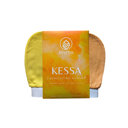 Kessa Exfoliating gloves - Yellow Orange