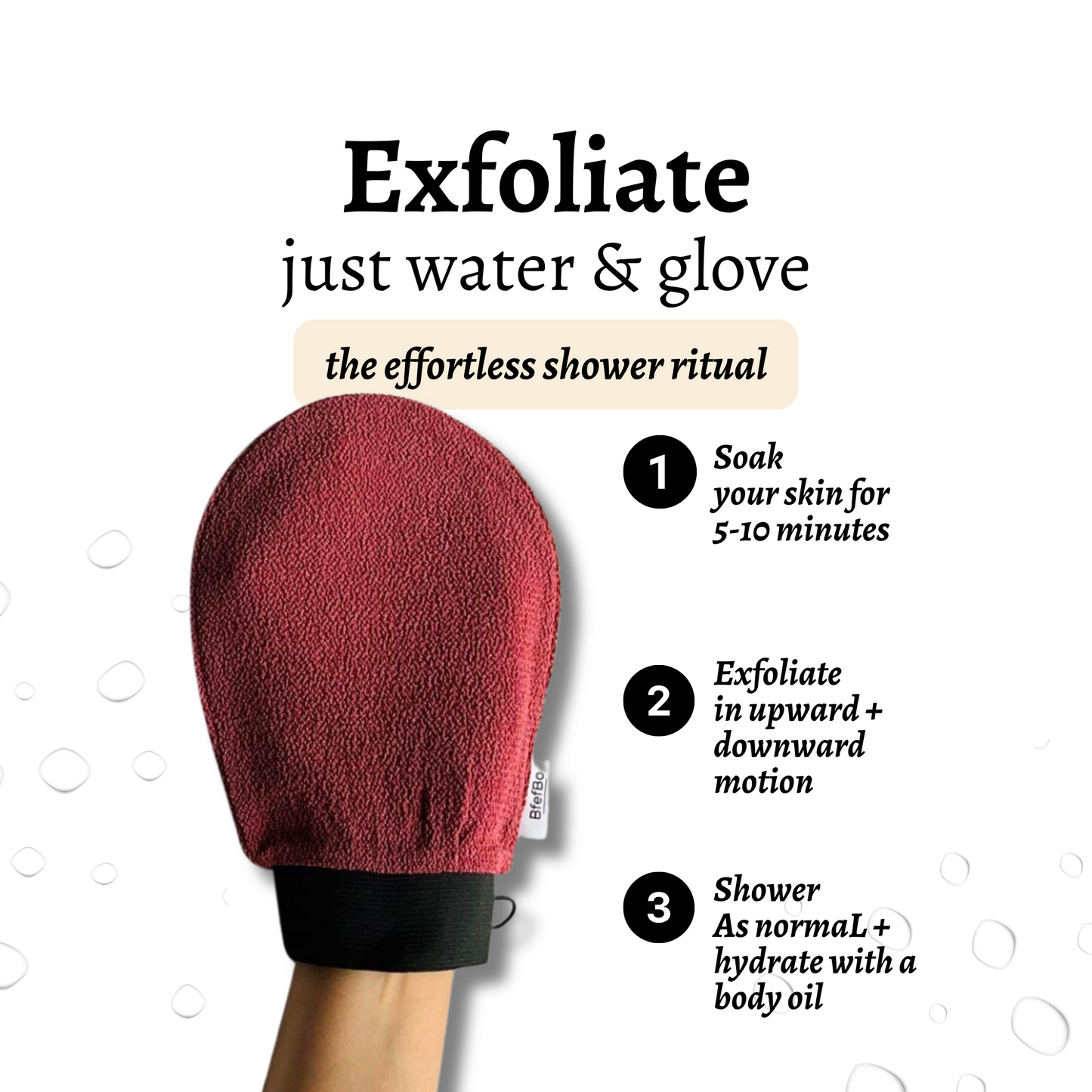 Kessa Exfoliating Gloves - Tan Beige