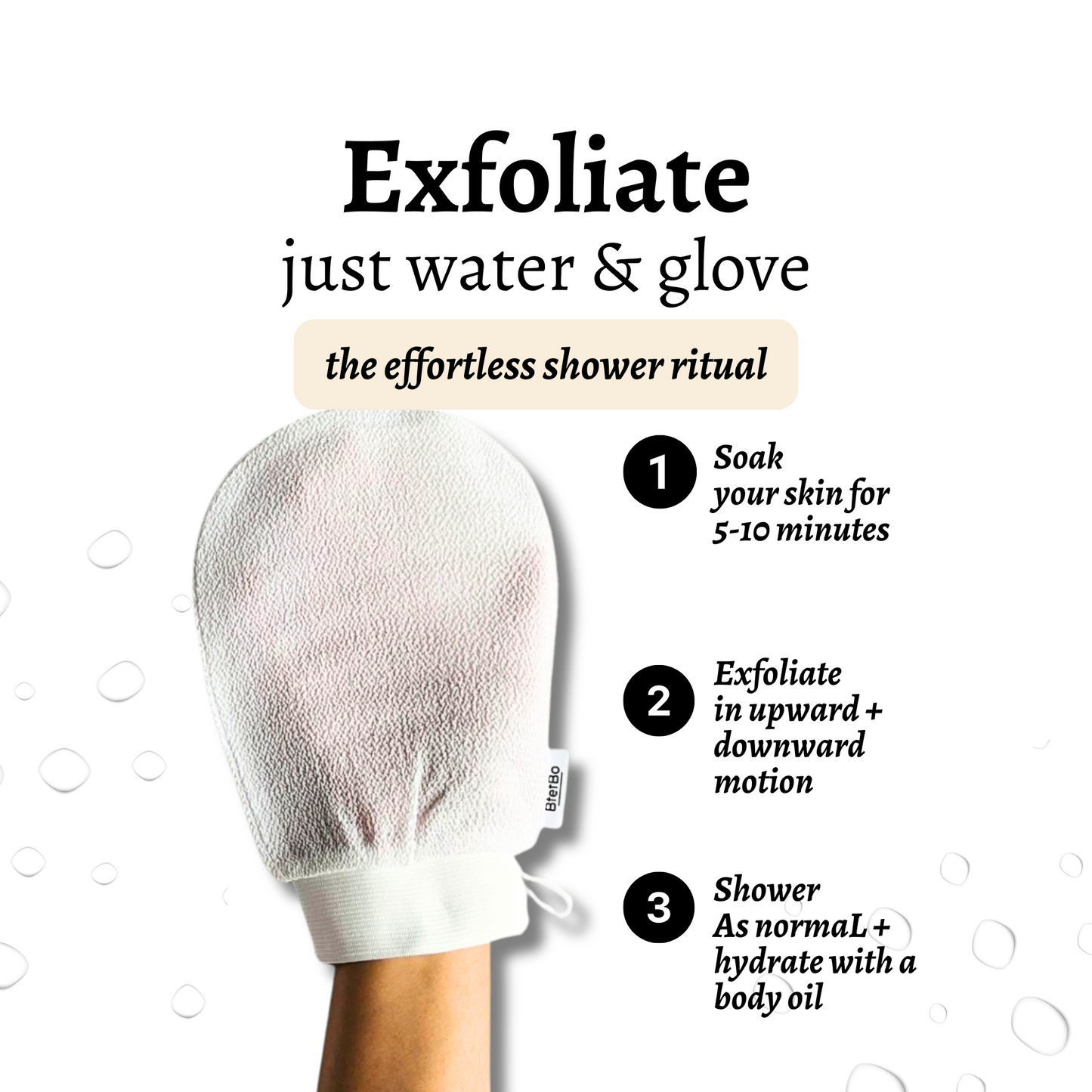 Kessa Exfoliating Gloves - White x2